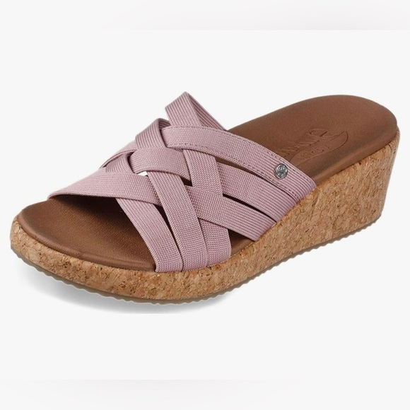 Skechers Arch Fit Bevelee Mauve Sandals Flip Flops Size 11 EUC - Picture 1 of 8